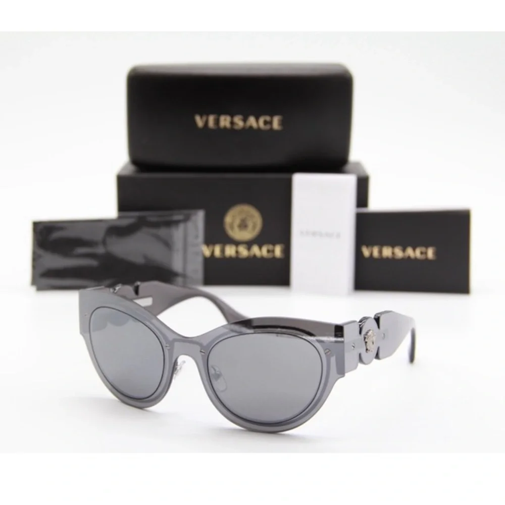 NEW VERSACE VE2234 1001/6G VERSACE MEDUSA SUNGLASSES VE 2234 GREY